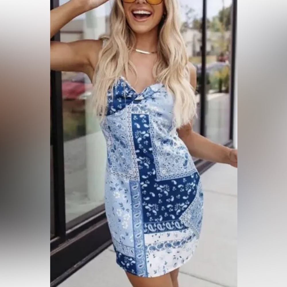 Kittenish Light Blue Dress